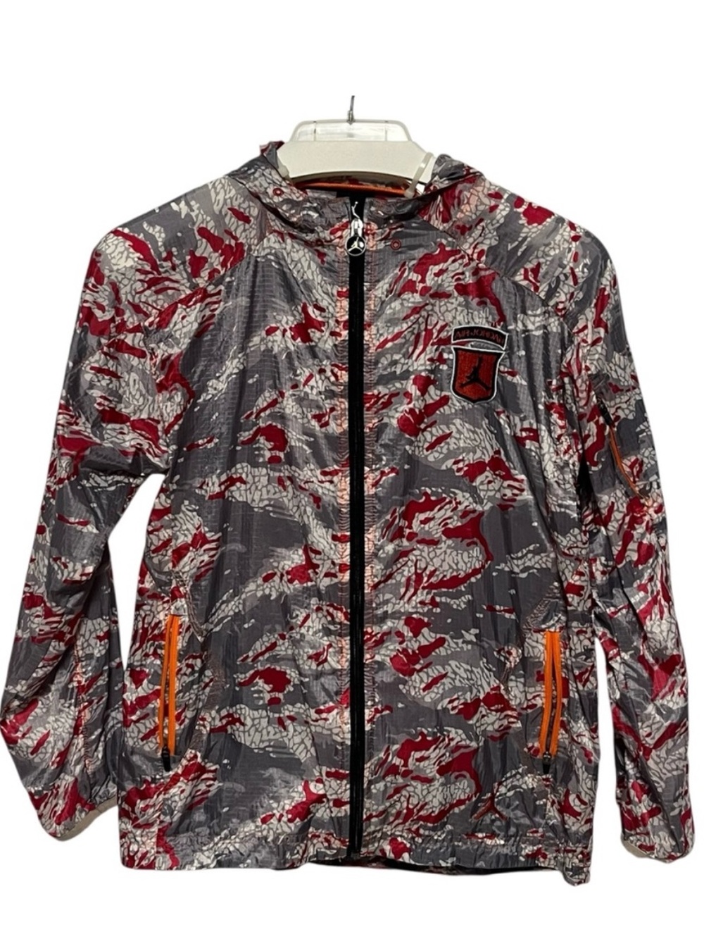 AIR JORDAN Print Camo Full Zip Windbreaker Jacket Kids Size (8/10)